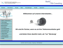 Tablet Screenshot of barth-tk-consulting.de